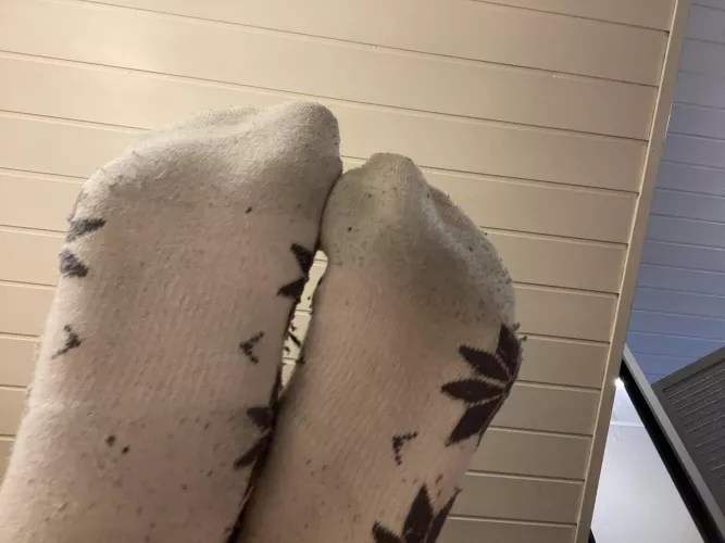 Feet dirty socks in