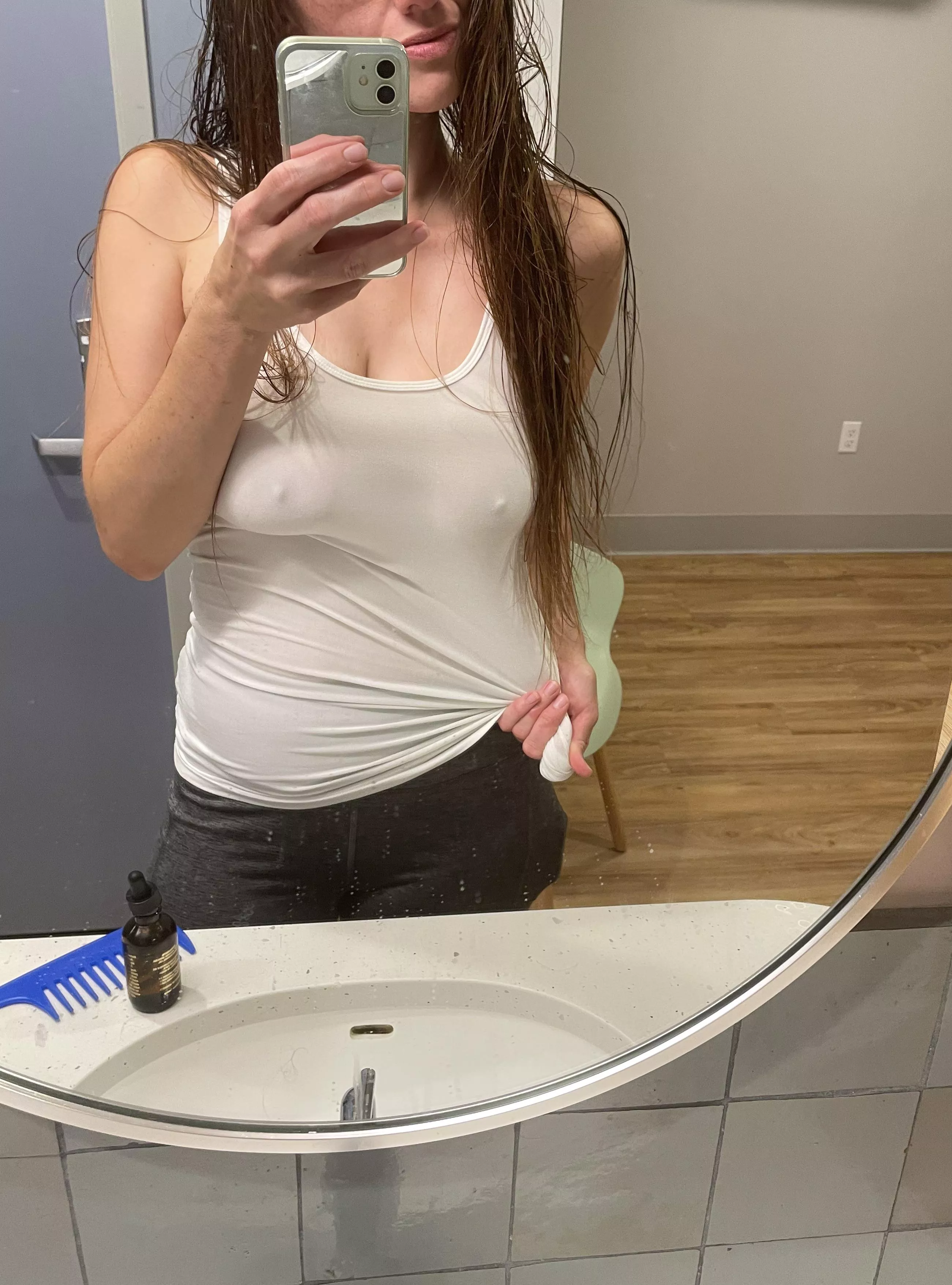 Fit checks are mandatory in any tank top but especially white