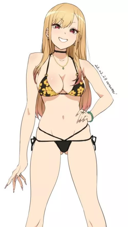 Flawless in her bikini 