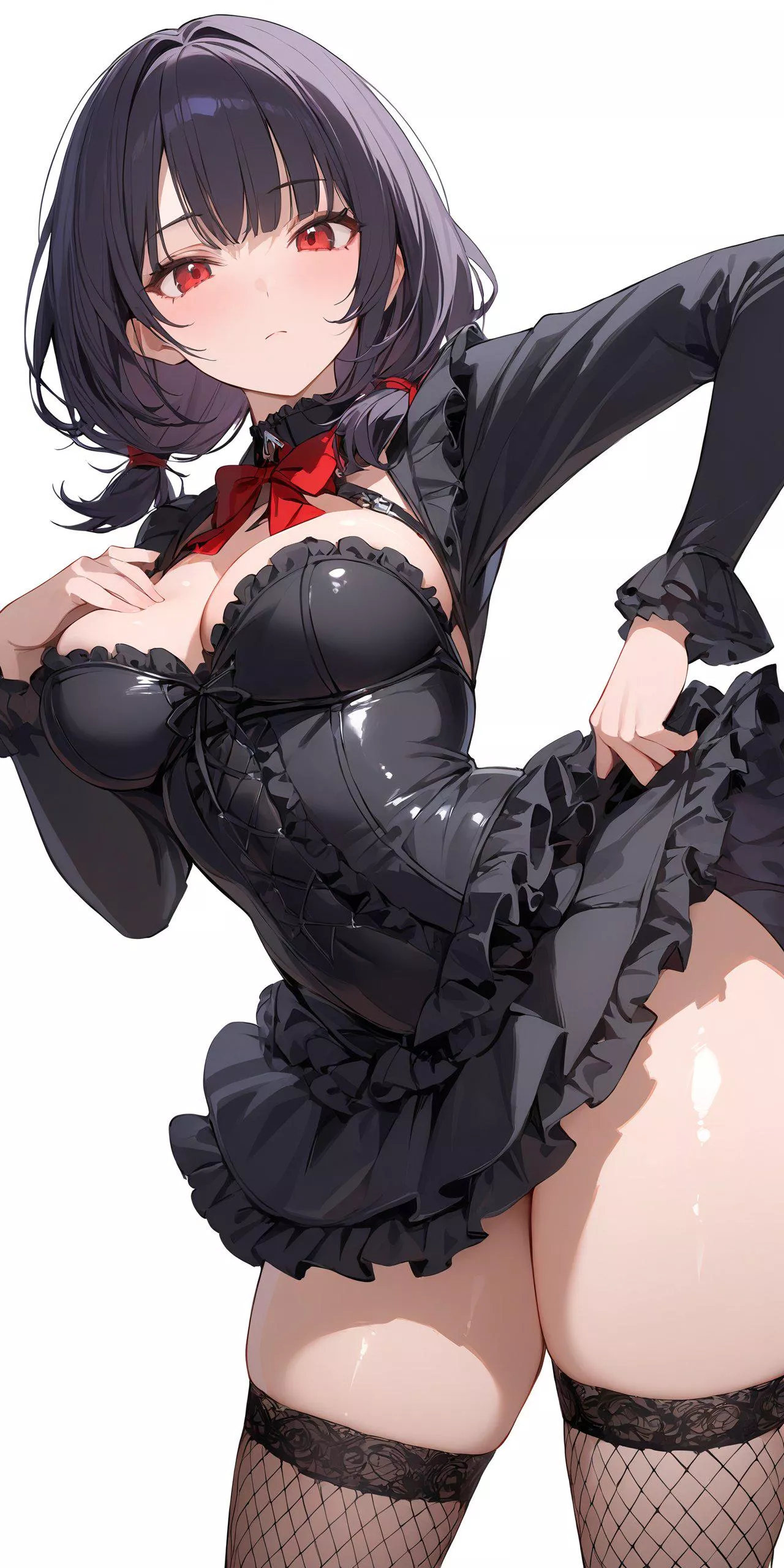 Frilly Black Outfit 