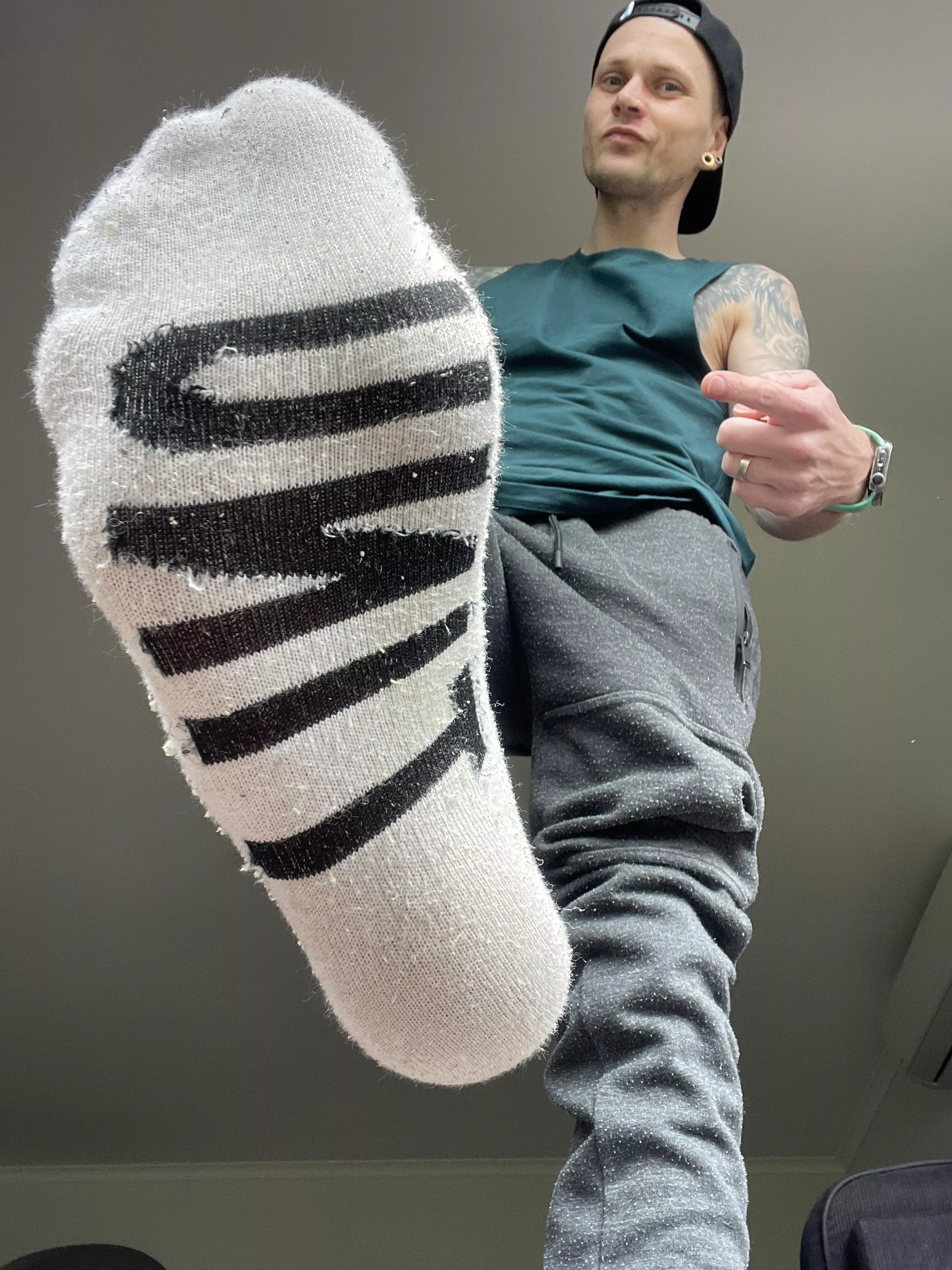 Get down & open your mouth. Wide. Now, fill your alphas pockets with cash & I’ll shove my foot in your mouth.