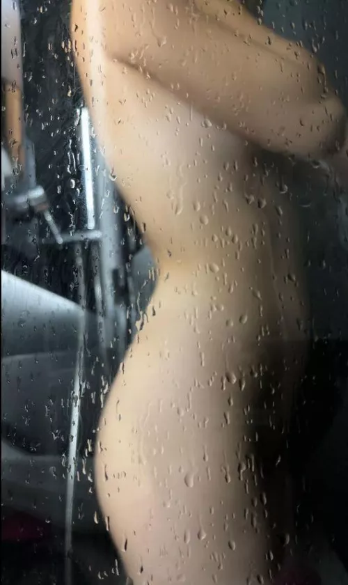 Getting wet with the shower girl