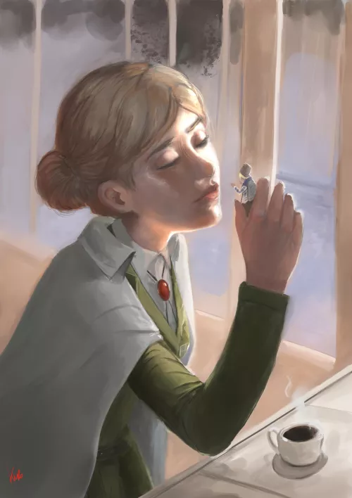 Giantess kiss from Historia Reiss (Art by Kurohitsugi)
