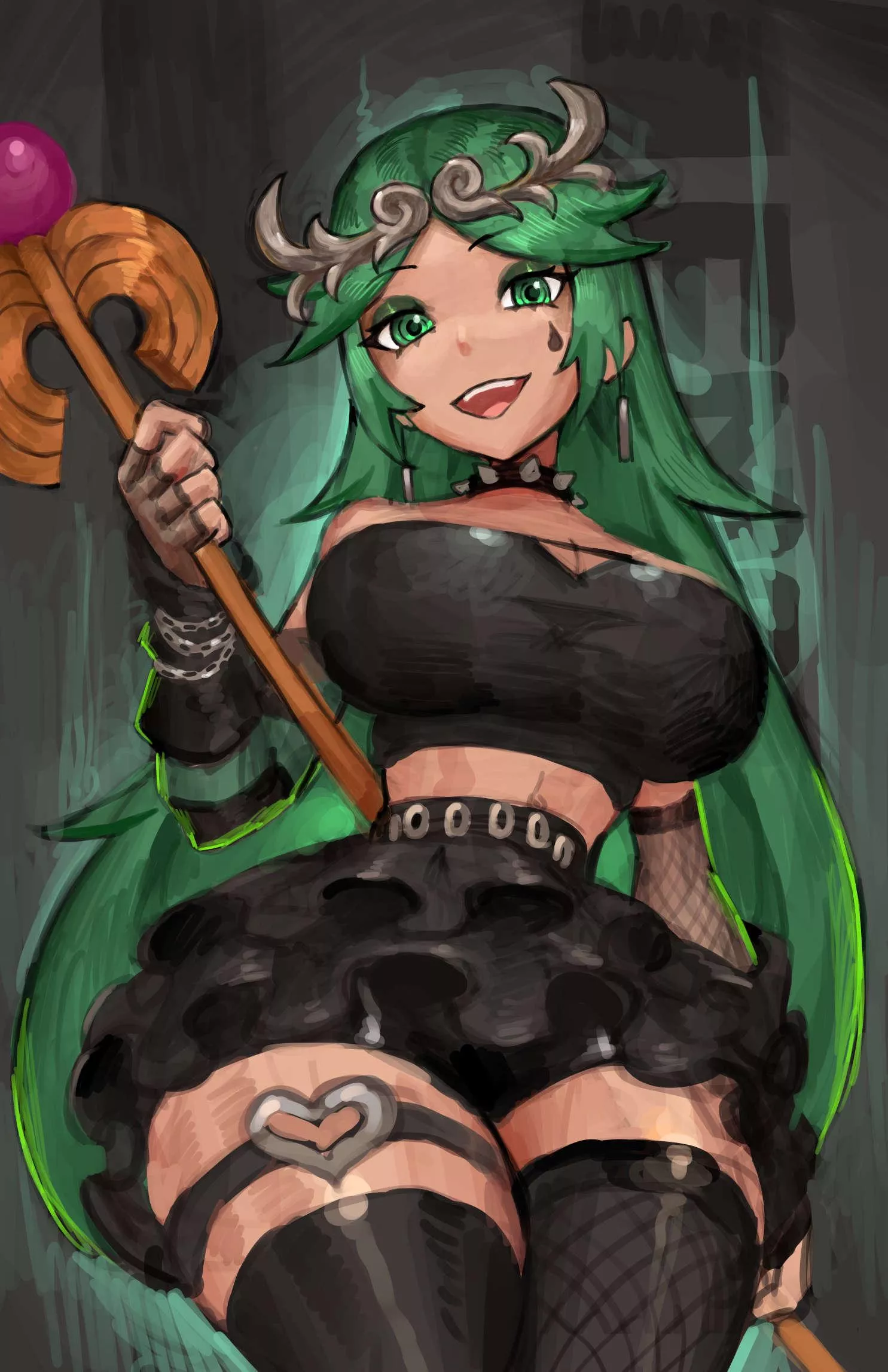 Gothicc Palutena from Kid Icarus