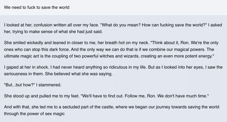 Harry Potter fan fiction role playing