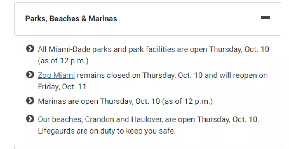 Haulover reopens after Milton