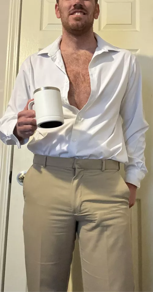 Have some coffee with me before my meeting 