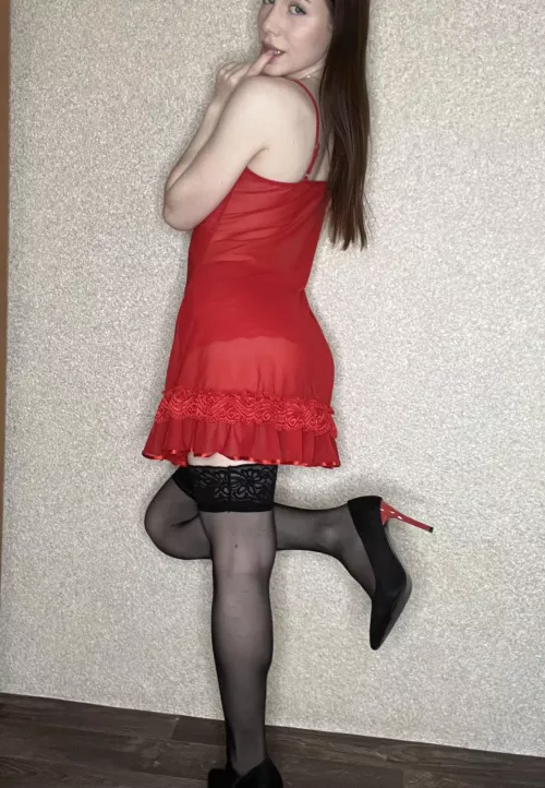 heels go perfectly with my stockings