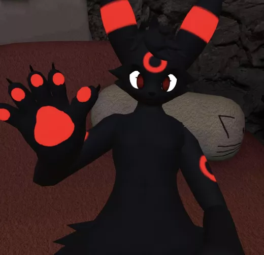 Heya, would anyone be interested in cuddling with an umbreon by chance? Maybe possibly more