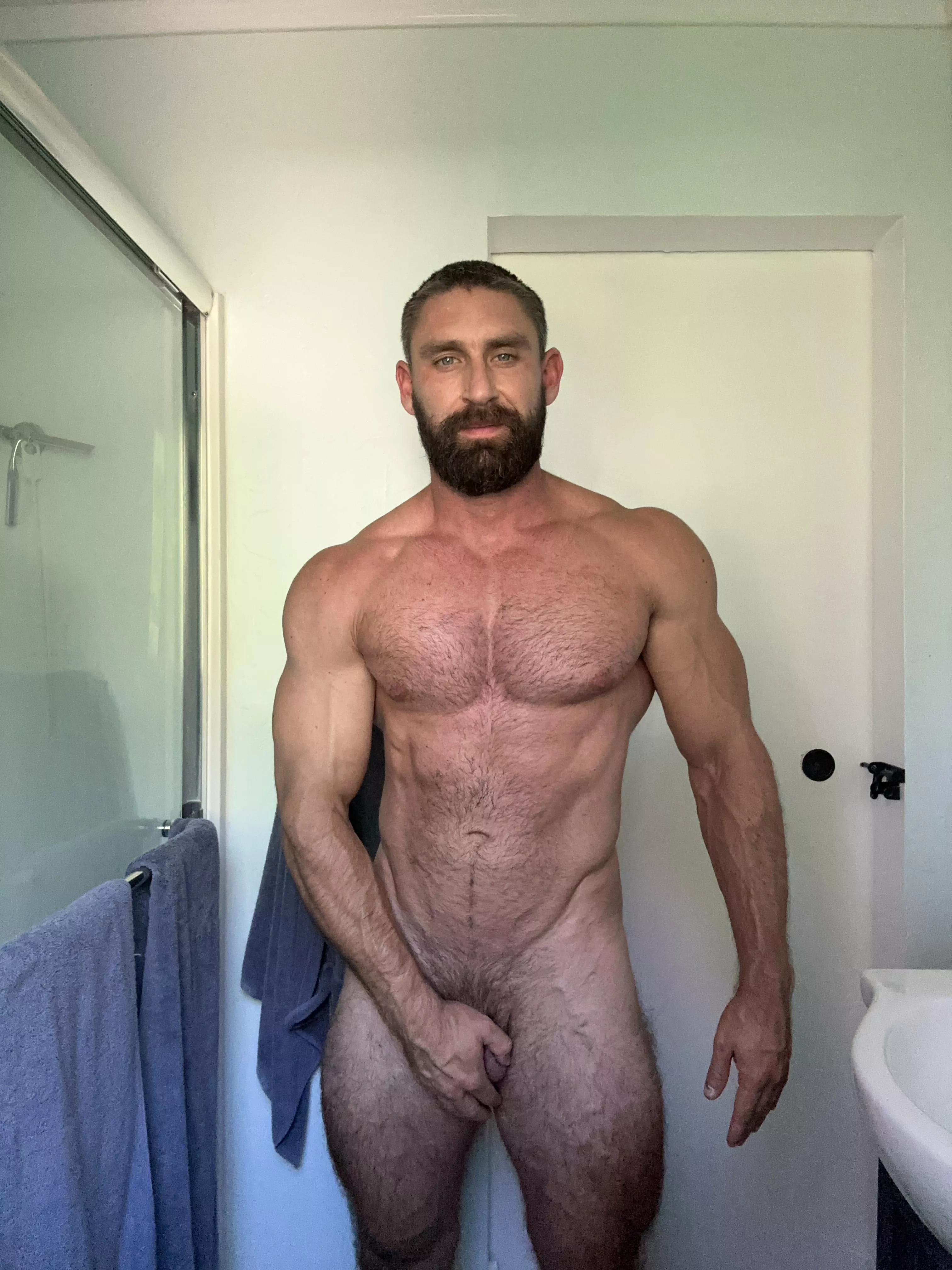 Hopping in the shower 