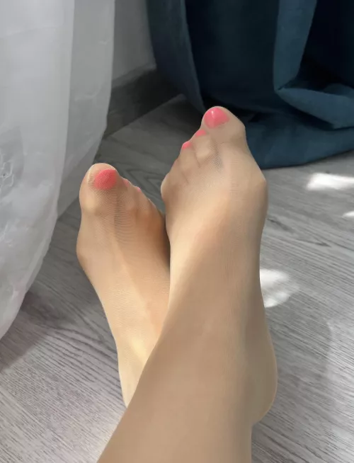 How could you resist a girl in sheer tights?