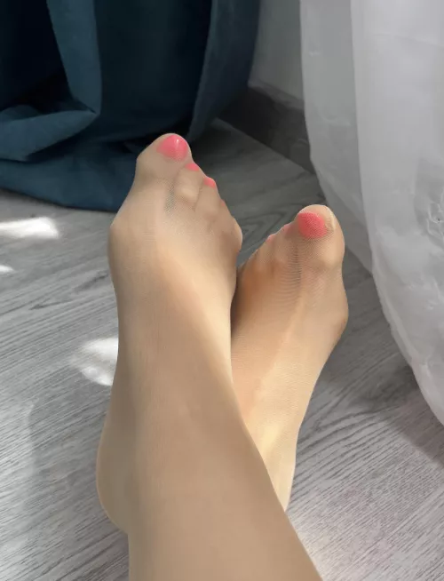 How could you resist a girl in sheer tights?