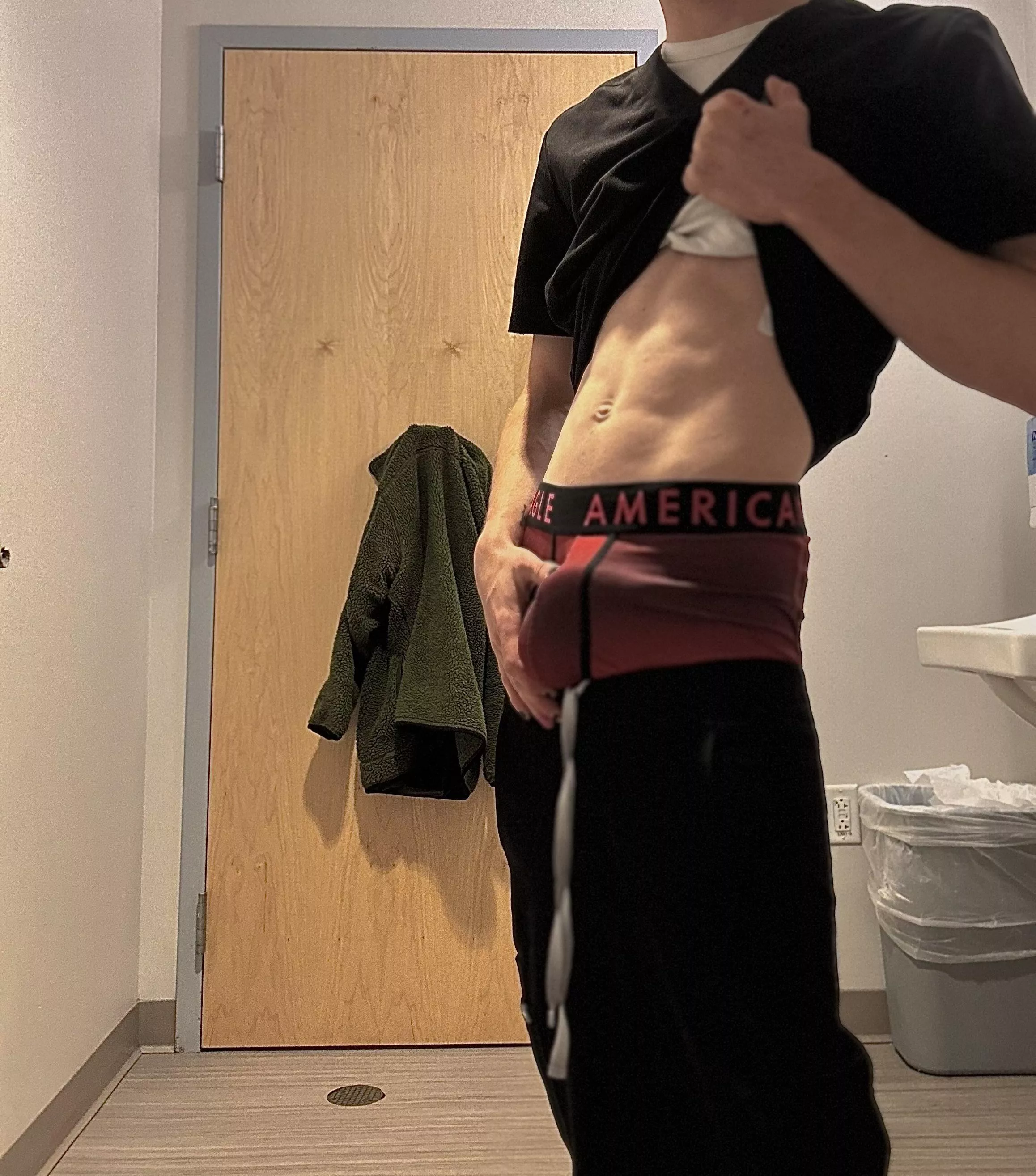 i just couldn’t contain myself i just had to find a bathroom 