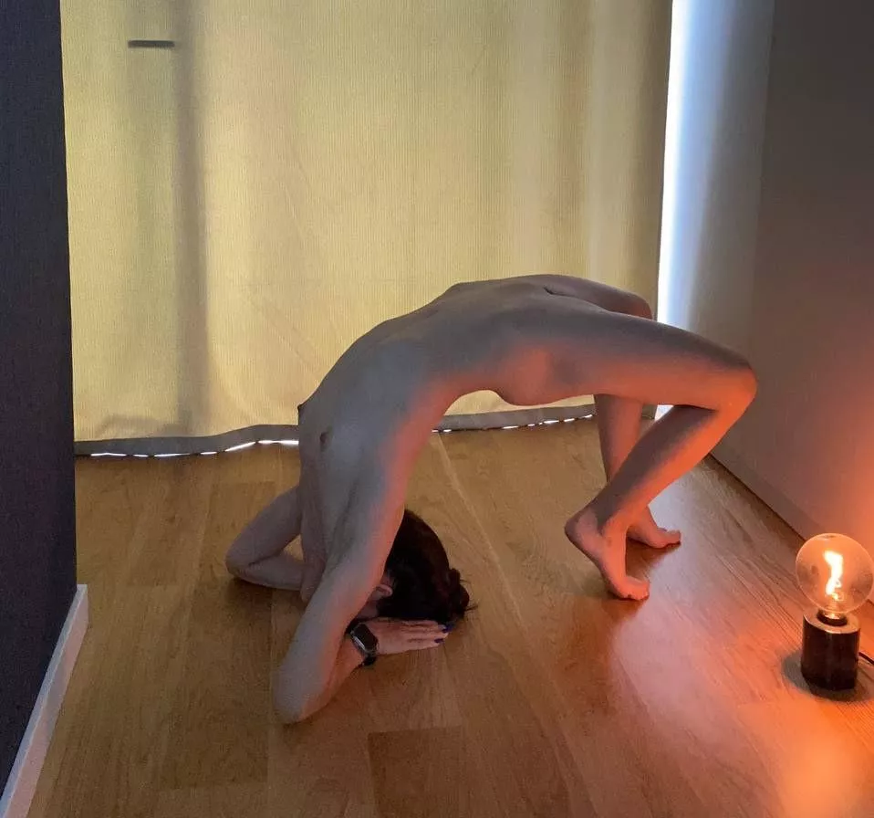 I like to do yoga with my hair down