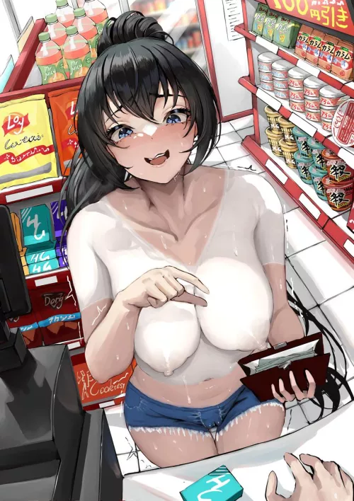 I wish I was that cashier 🥵