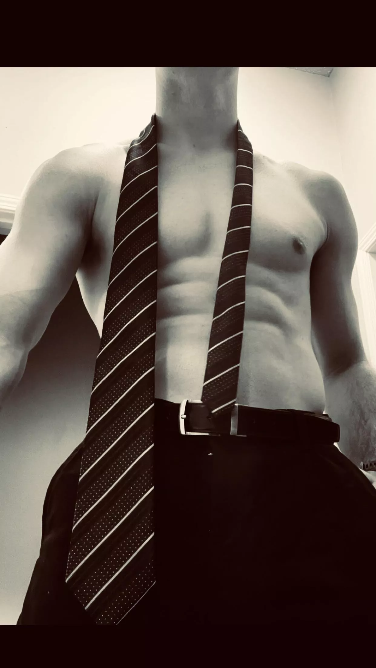 If you never tie it, I cannot leave for work..