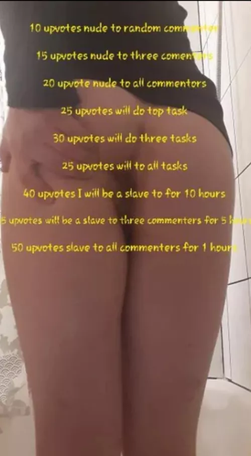 I'll probably do most of this without even getting the upvotes