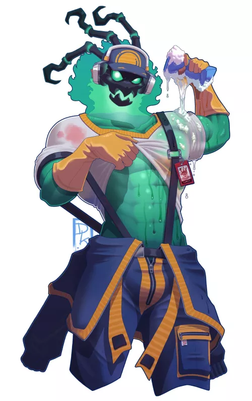 Janitor Thresh from LoL (Male Ghost / Undead) by me - I was told this subR might enjoy it