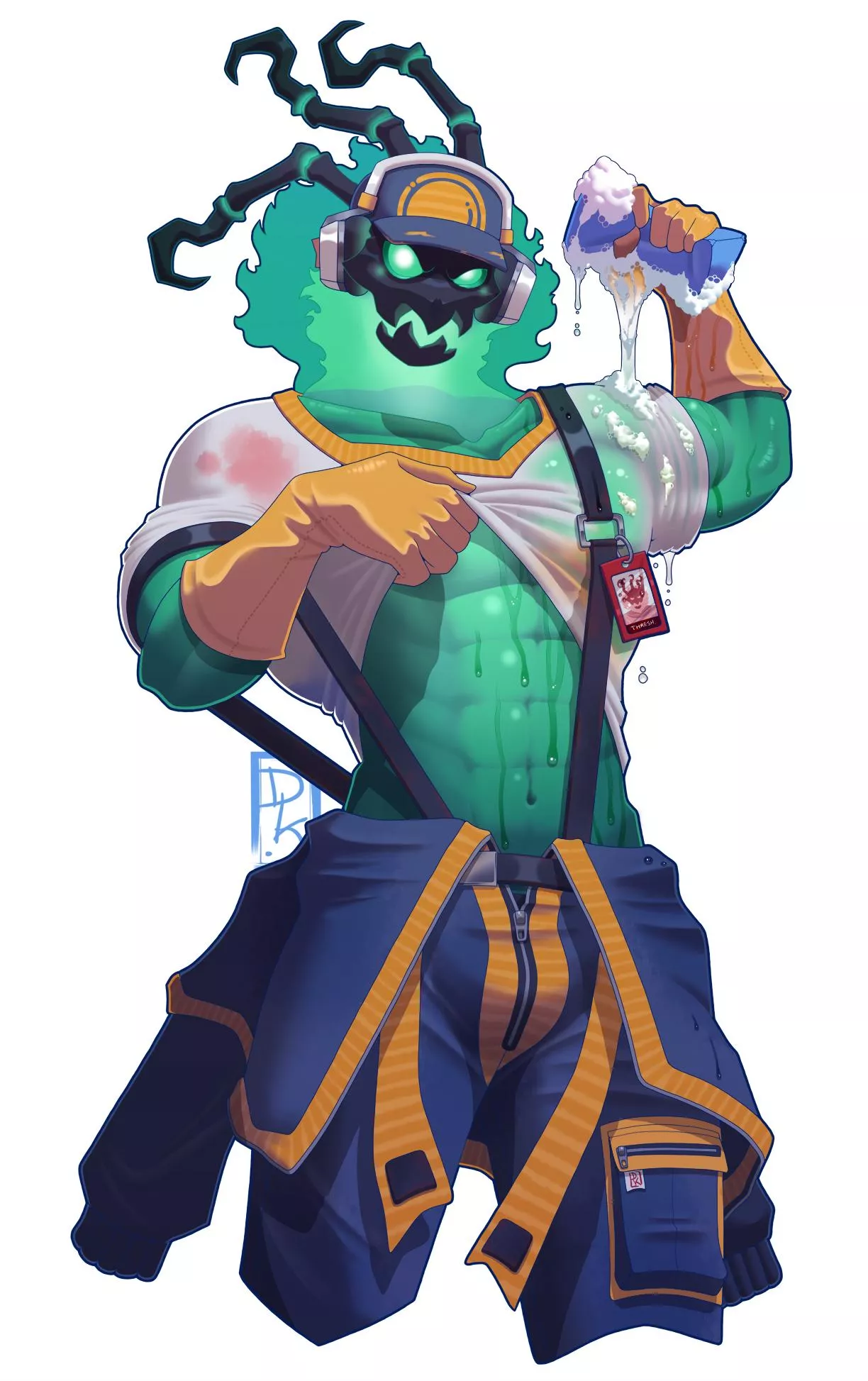 Janitor Thresh from LoL (Male Ghost / Undead) by me - I was told this subR might enjoy it