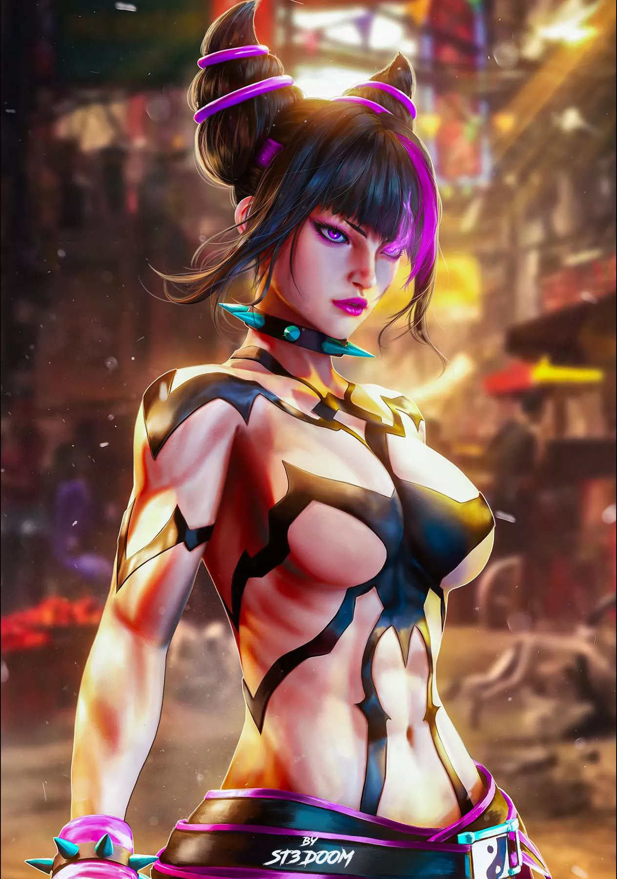 Juri han artwoork by (ST3DOOM) I love this art so much ! I need buy her cosplay 