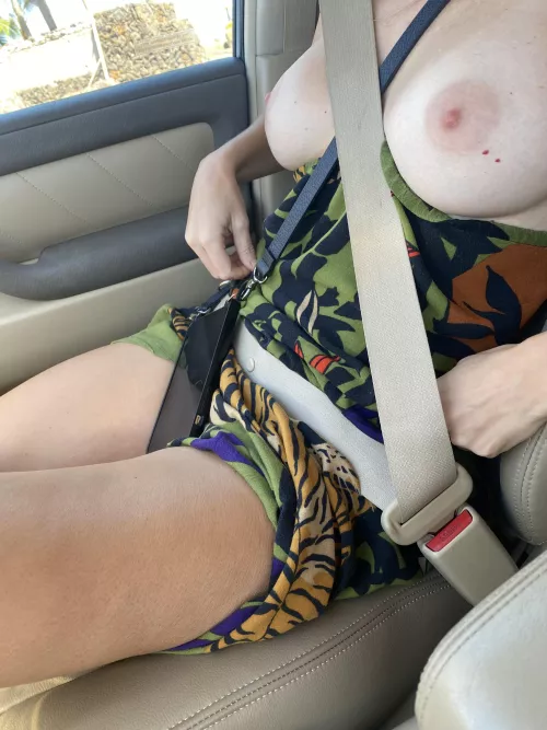 Just driving around running errands;)