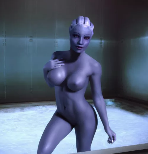 Liara wonders if you like to wash her back. (Rastifan)