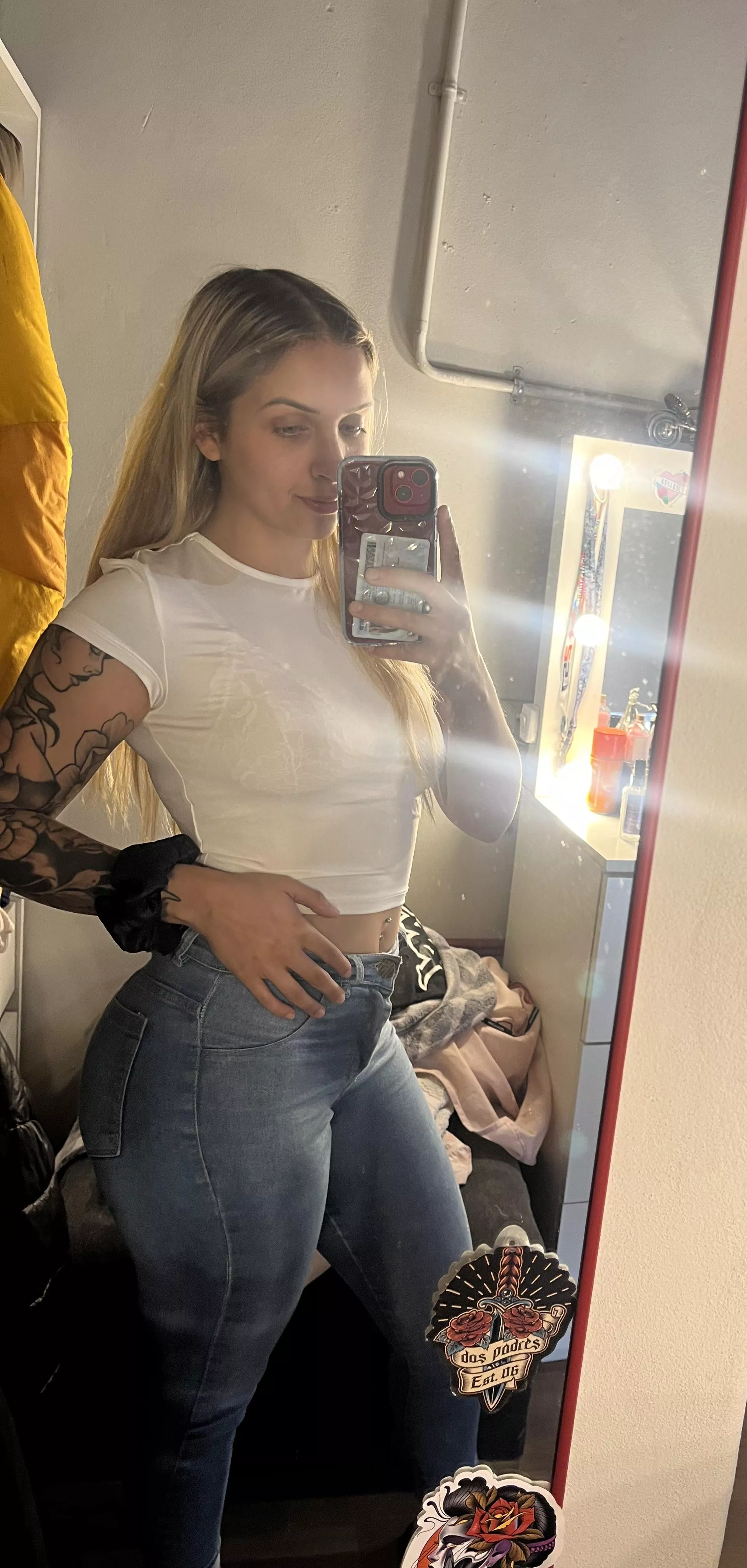 Look how my legs and big ass are marked