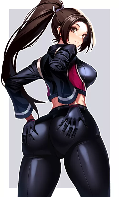 Mai grabbing her ass