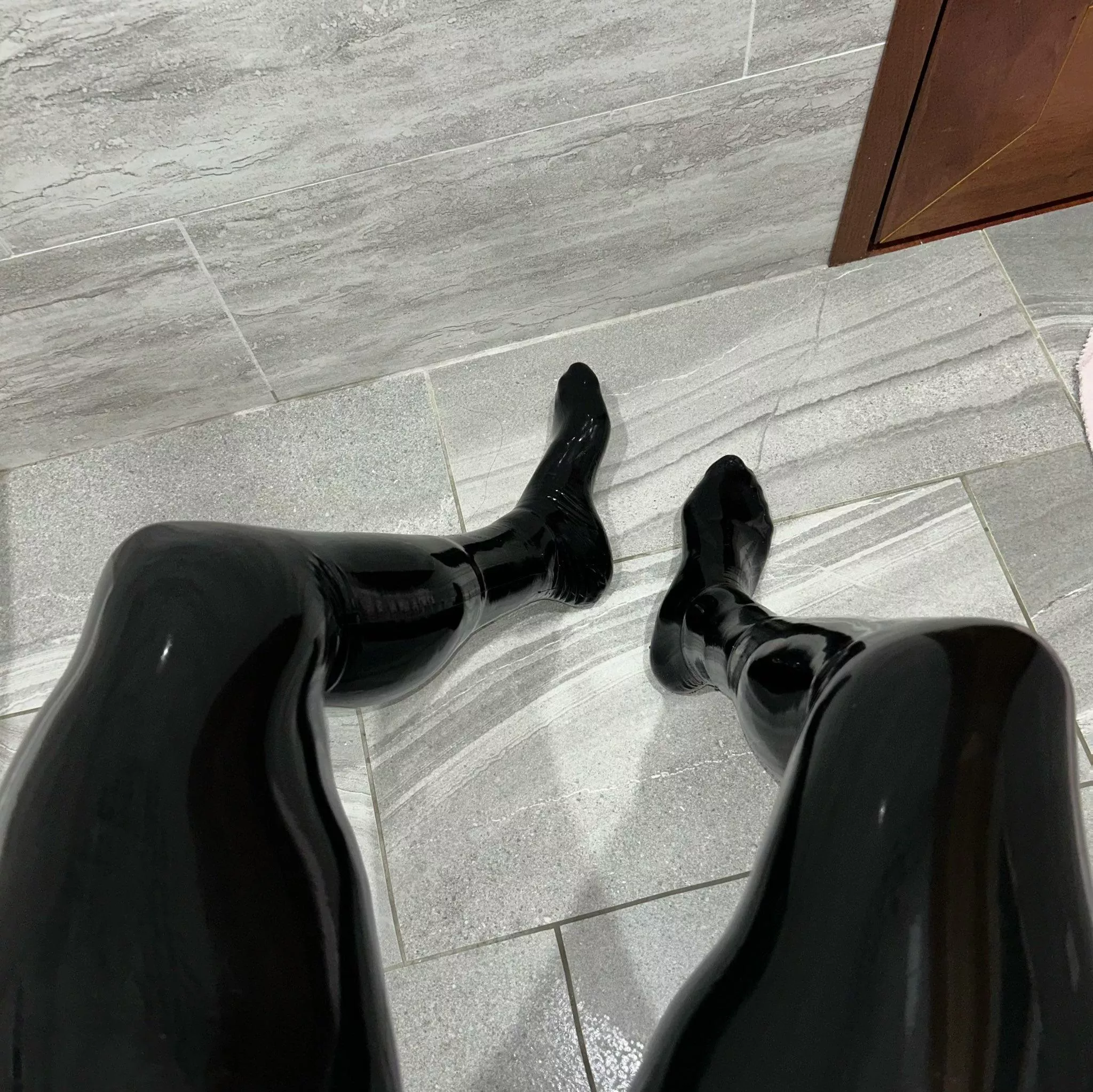 maybe if you want some latex feet with latex socks
