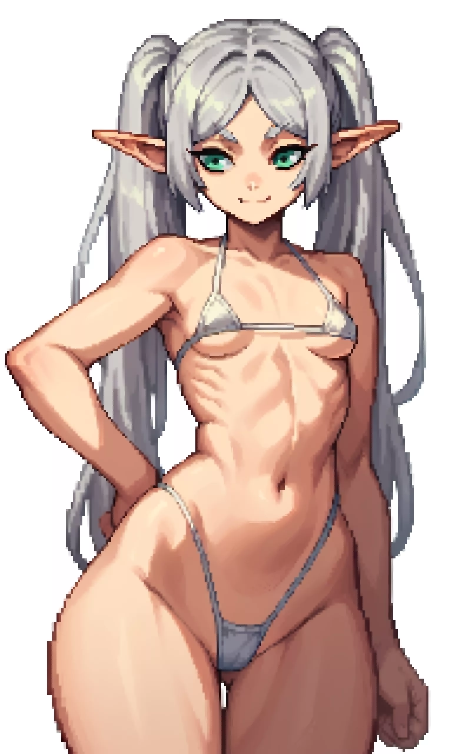 Microbikini Frieren (RoseSaysHeck on pixiv)