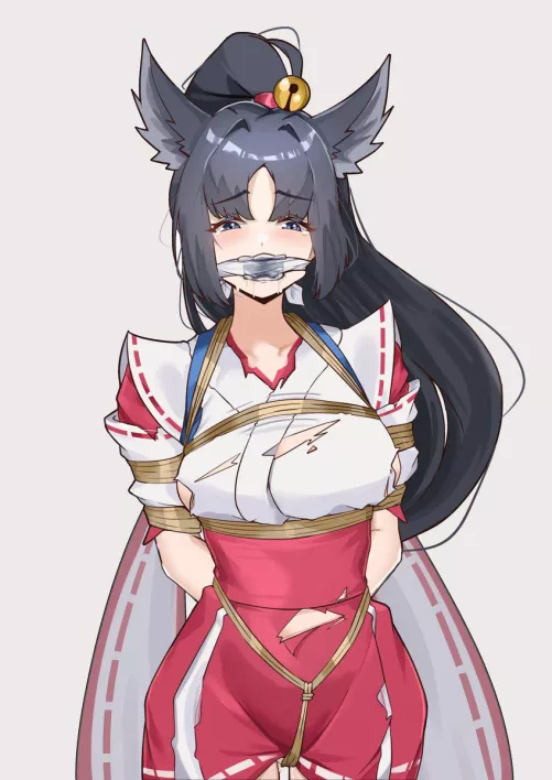 Miya Mlbb Skin Suzuhime Bound and Gagged (Commissioned by me, Creator X: @maril_zu)