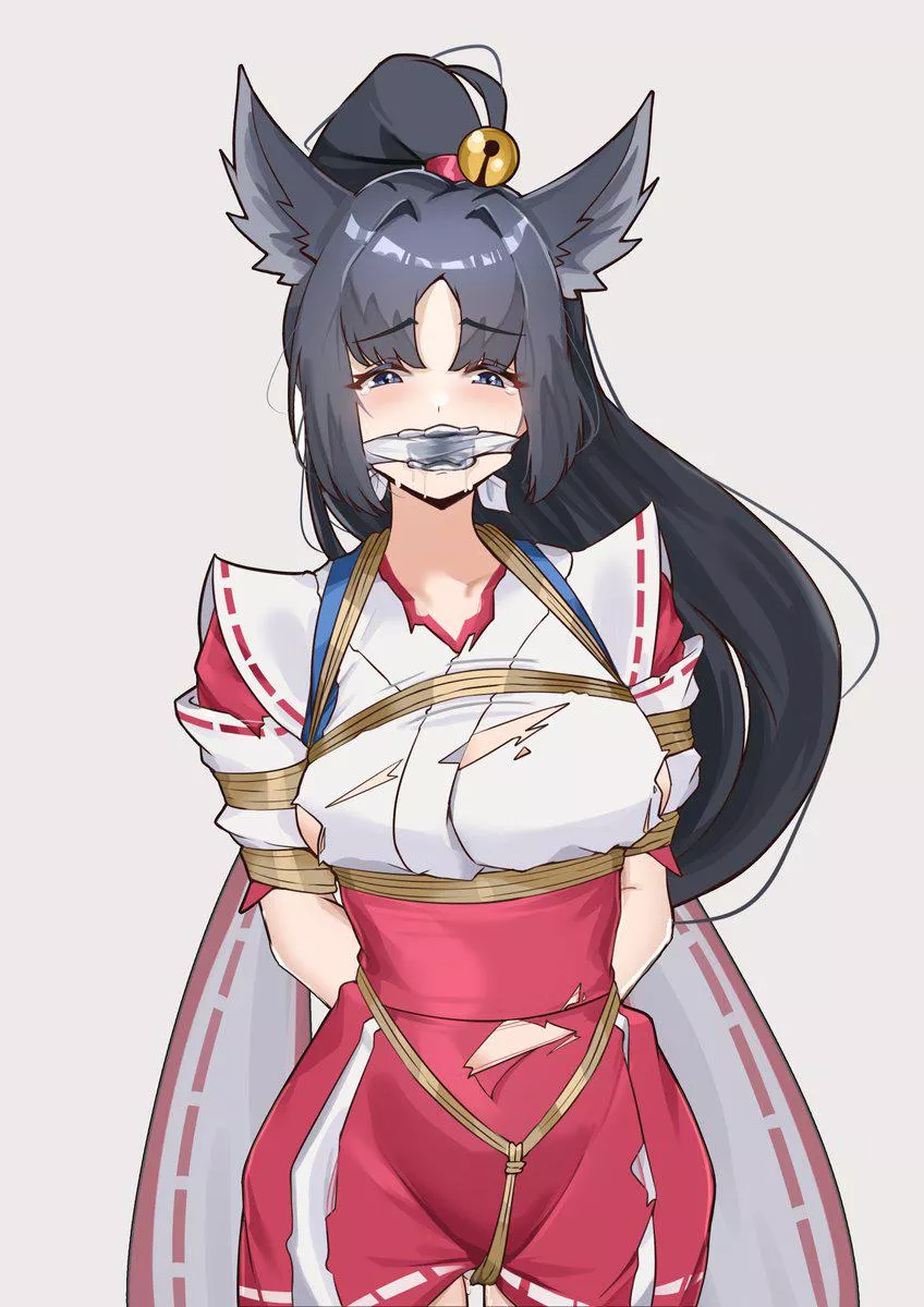 Miya Mlbb Skin Suzuhime Bound and Gagged (Commissioned by me, Creator X: @maril_zu)