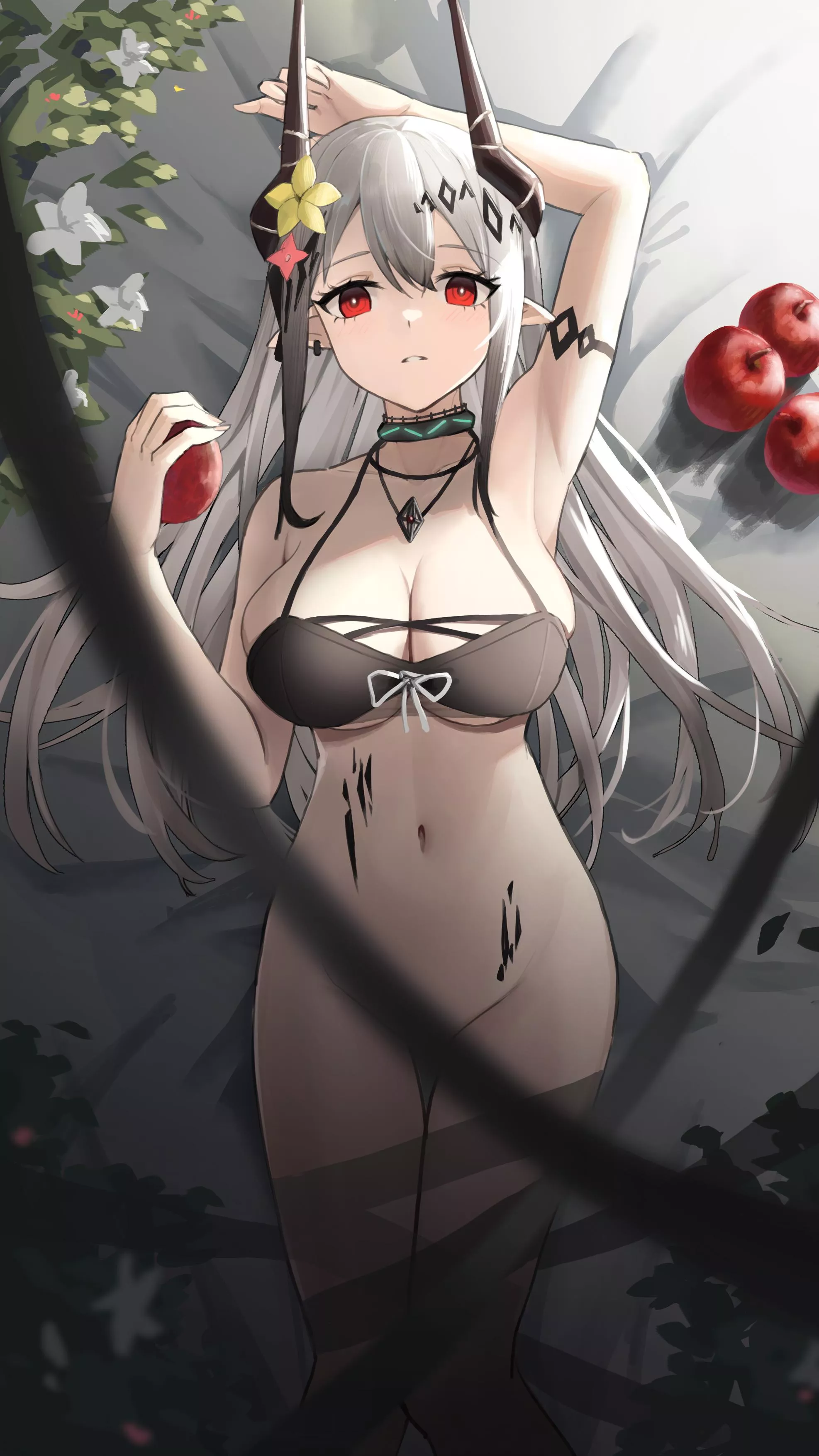 Mudrock enjoys apples [Arknights]