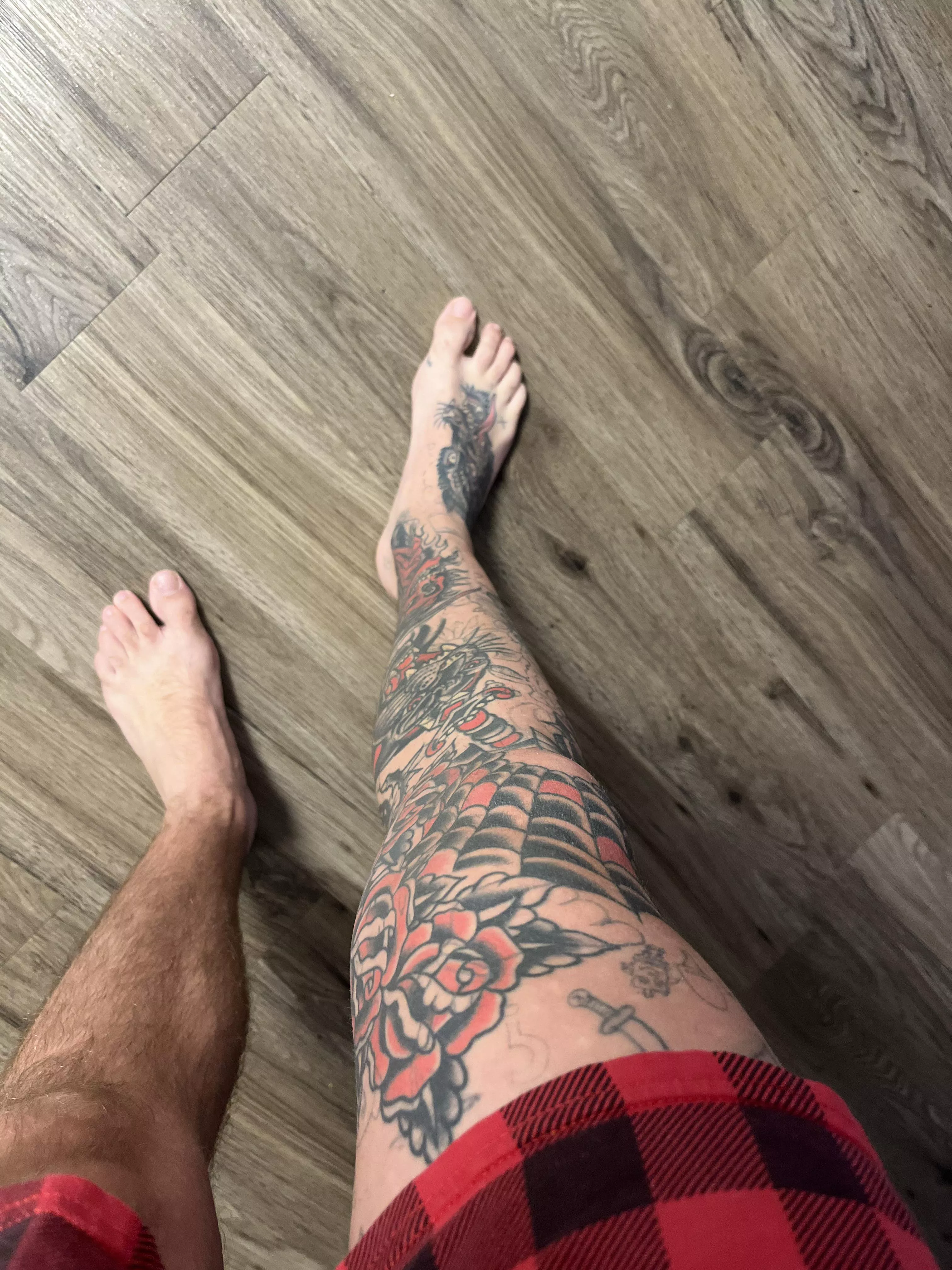 My legs from top down 