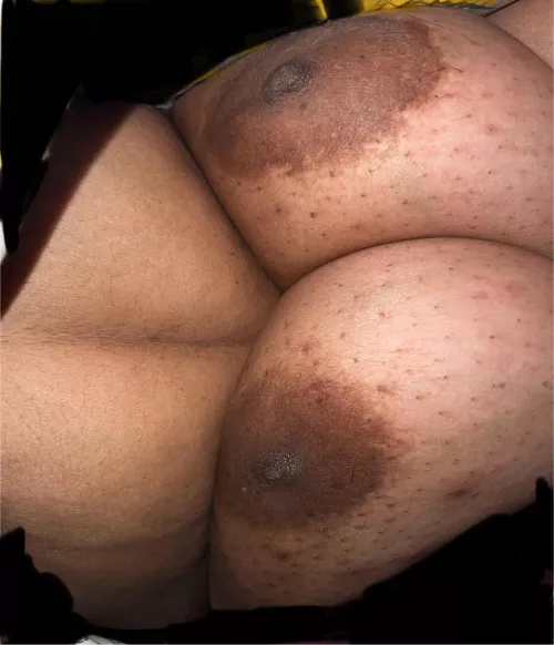 My milk filled brown boobs