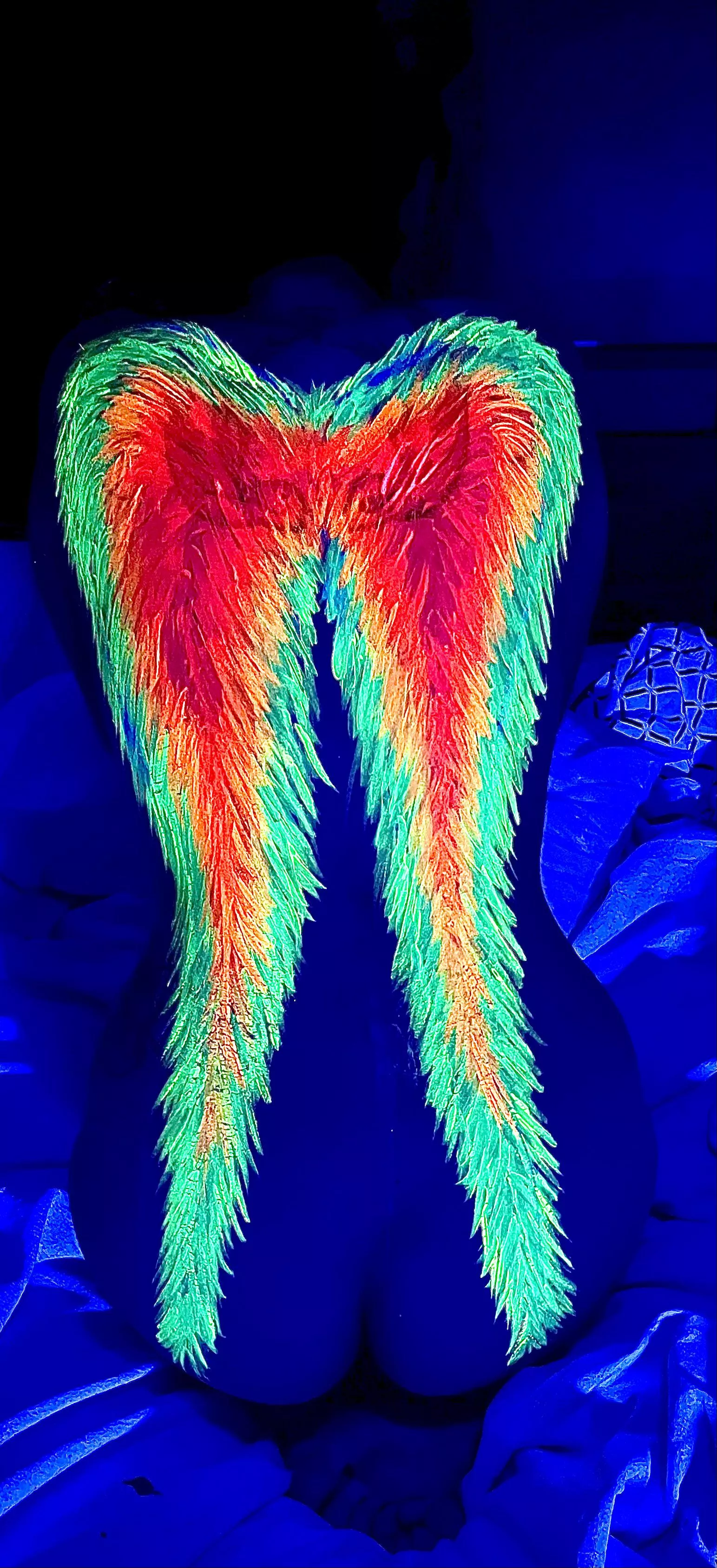 Neon Angel wings