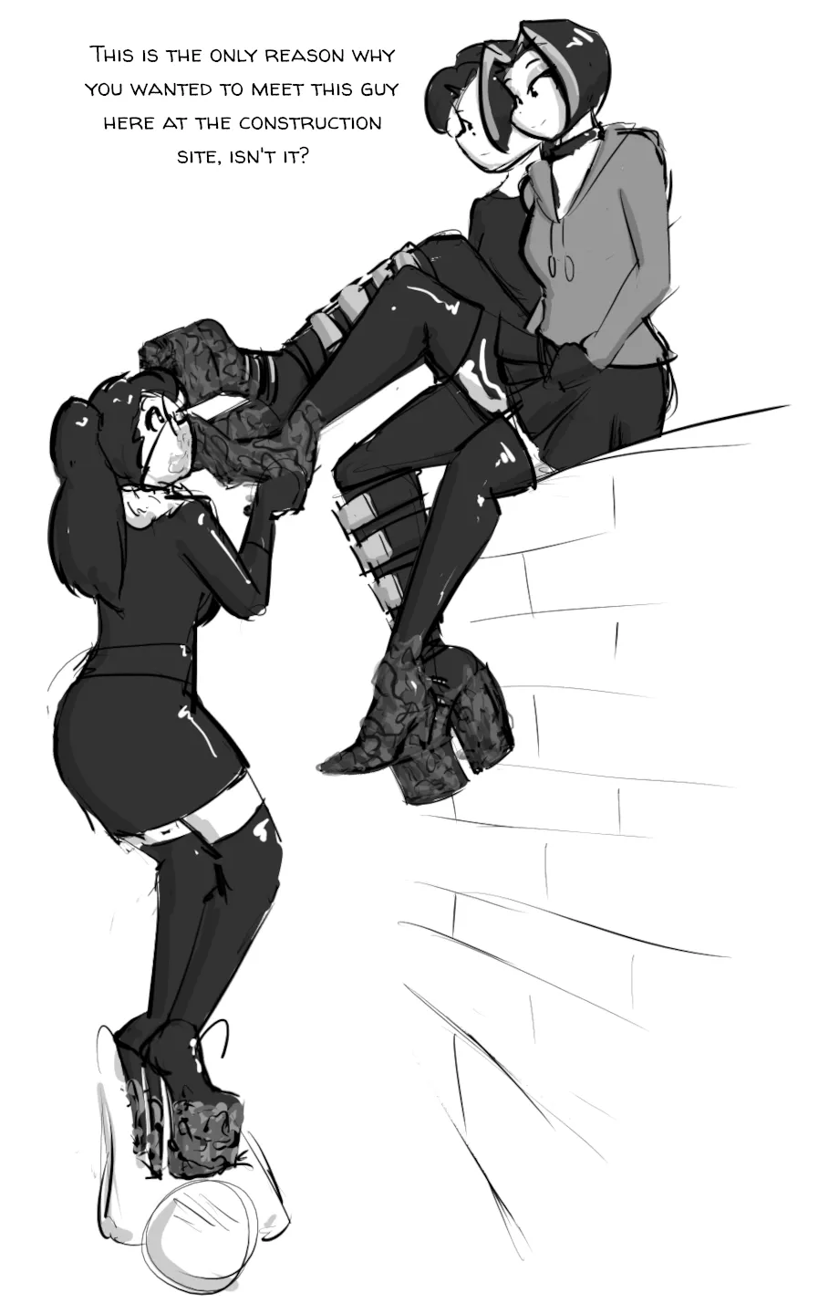 No, she also wanted to step on him... honestly.