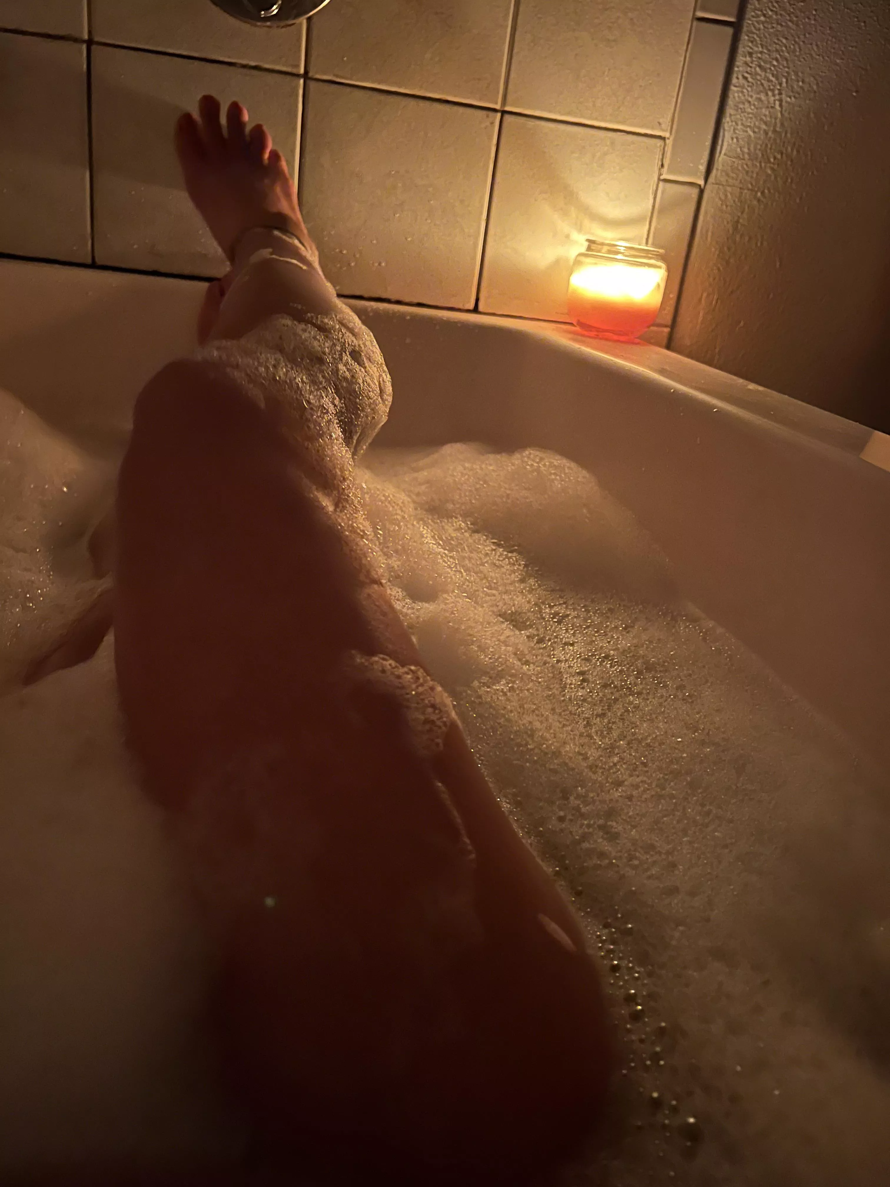 Nothing a nice warm bubble bath won’t fix…😘
