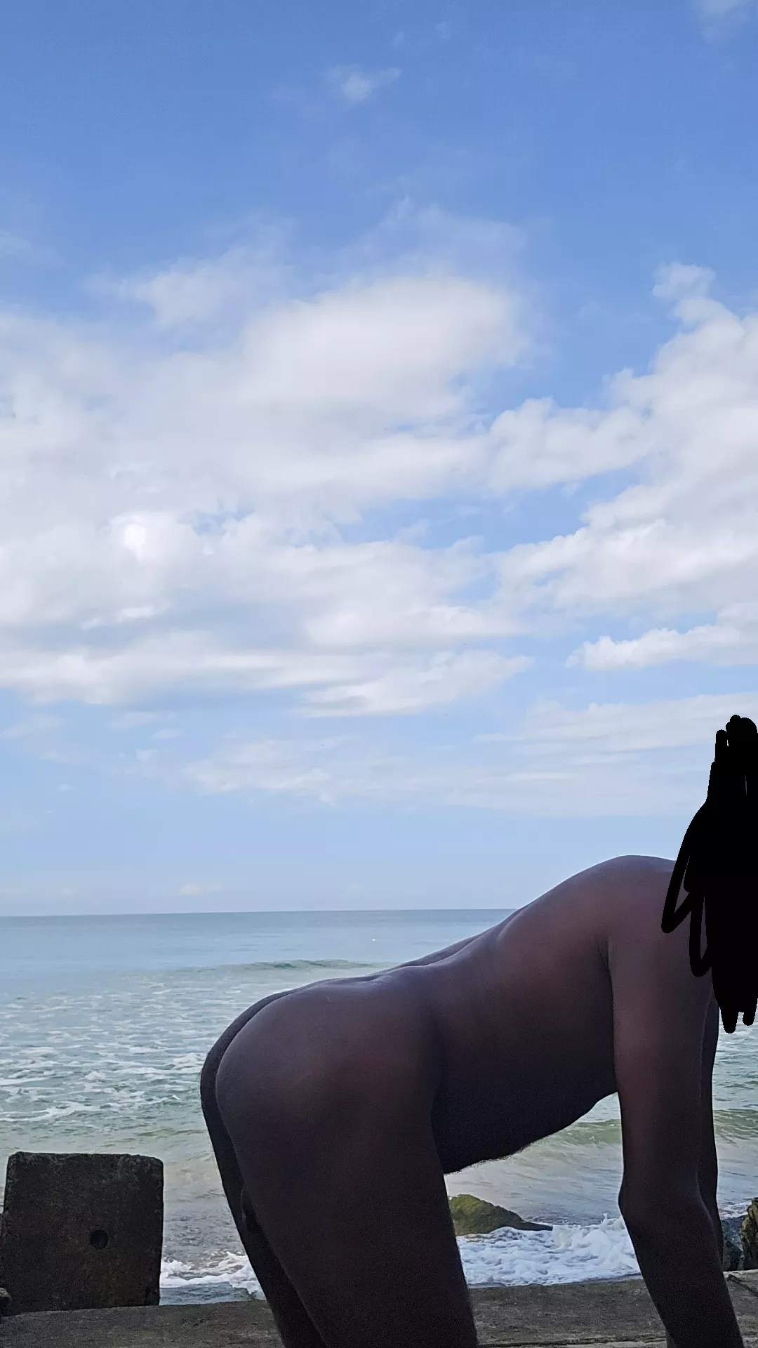 Nude aasana by the sea in Goa 