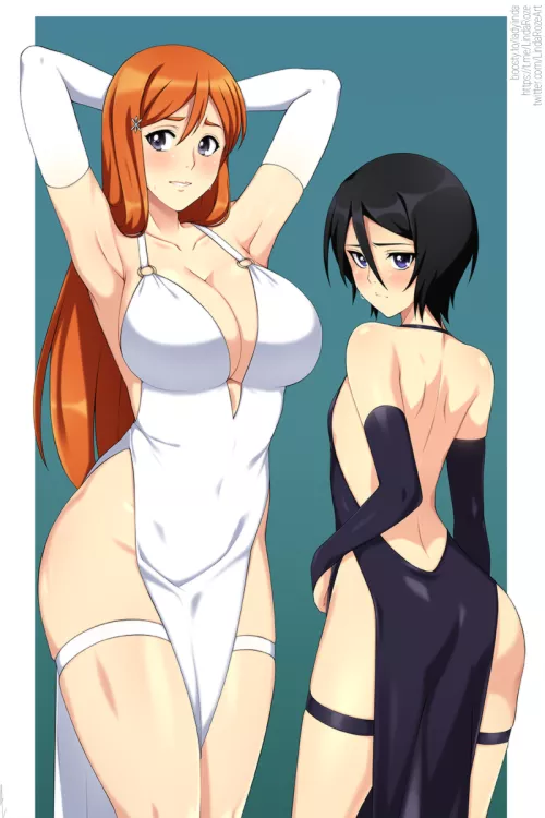 Orihime and Rukia (LindaRoze)