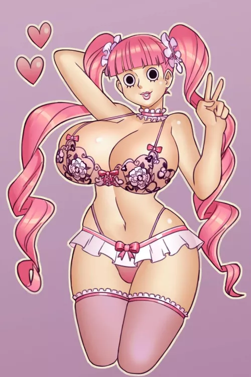 Perona in lingerie