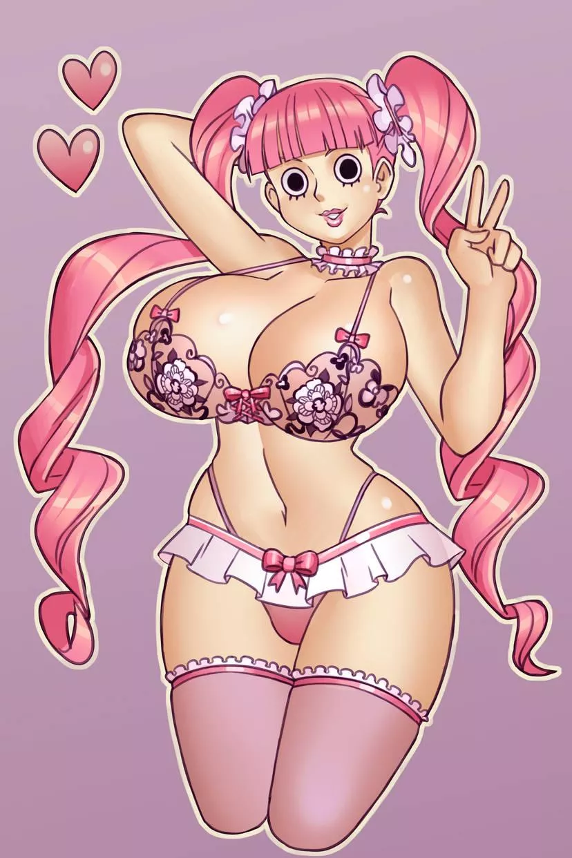 Perona in lingerie