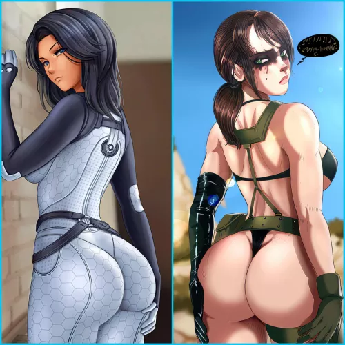 Pick one ass to smash: Miranda Lawson (Mass Effect) or Quiet (Metal Gear Solid)?