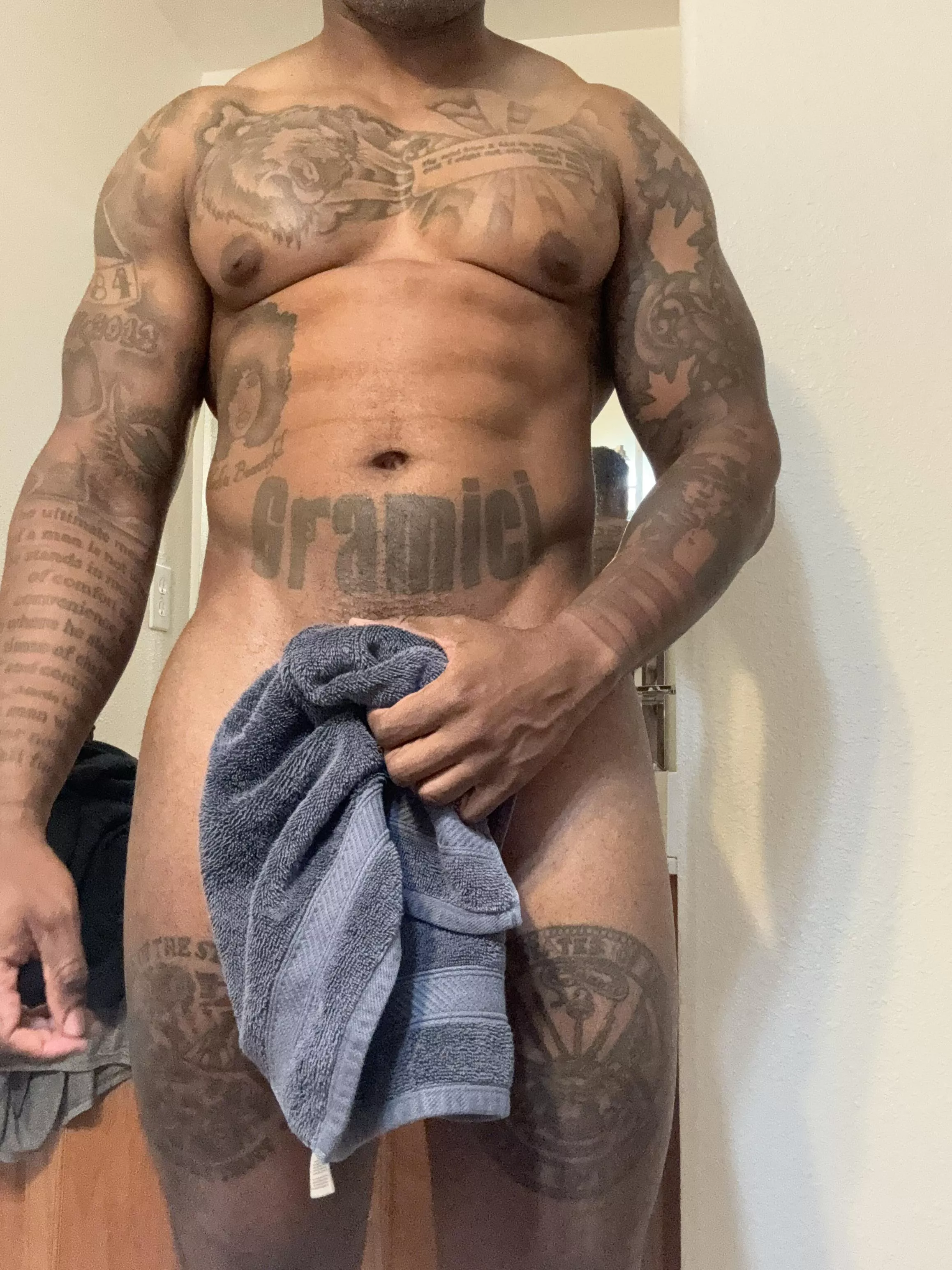 Post workout shower time