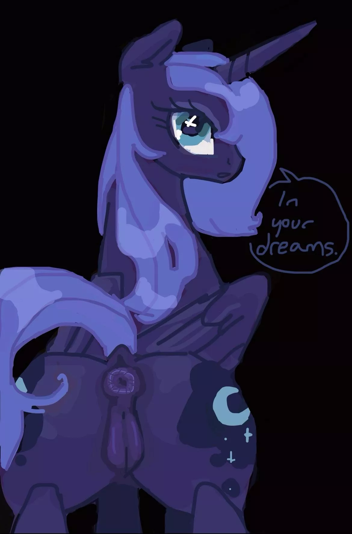 pre-nightmare moon luna by me 