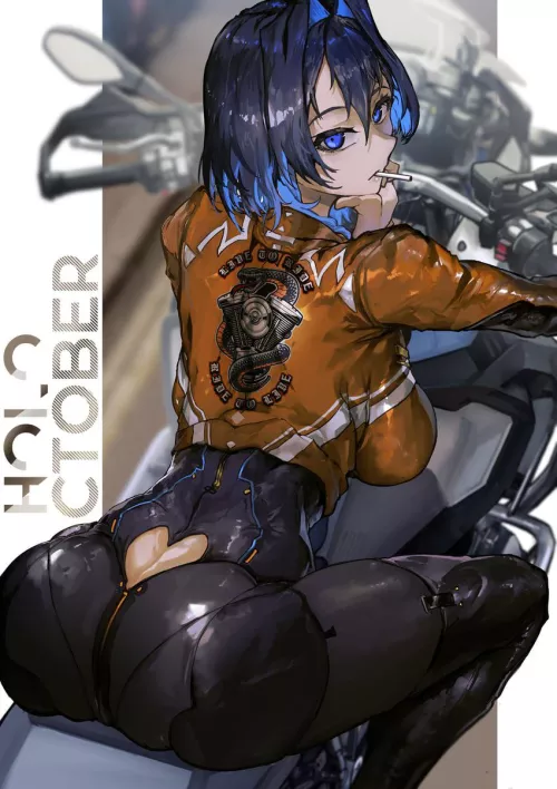 Smoking Biker Babe Kronii [Hololive]