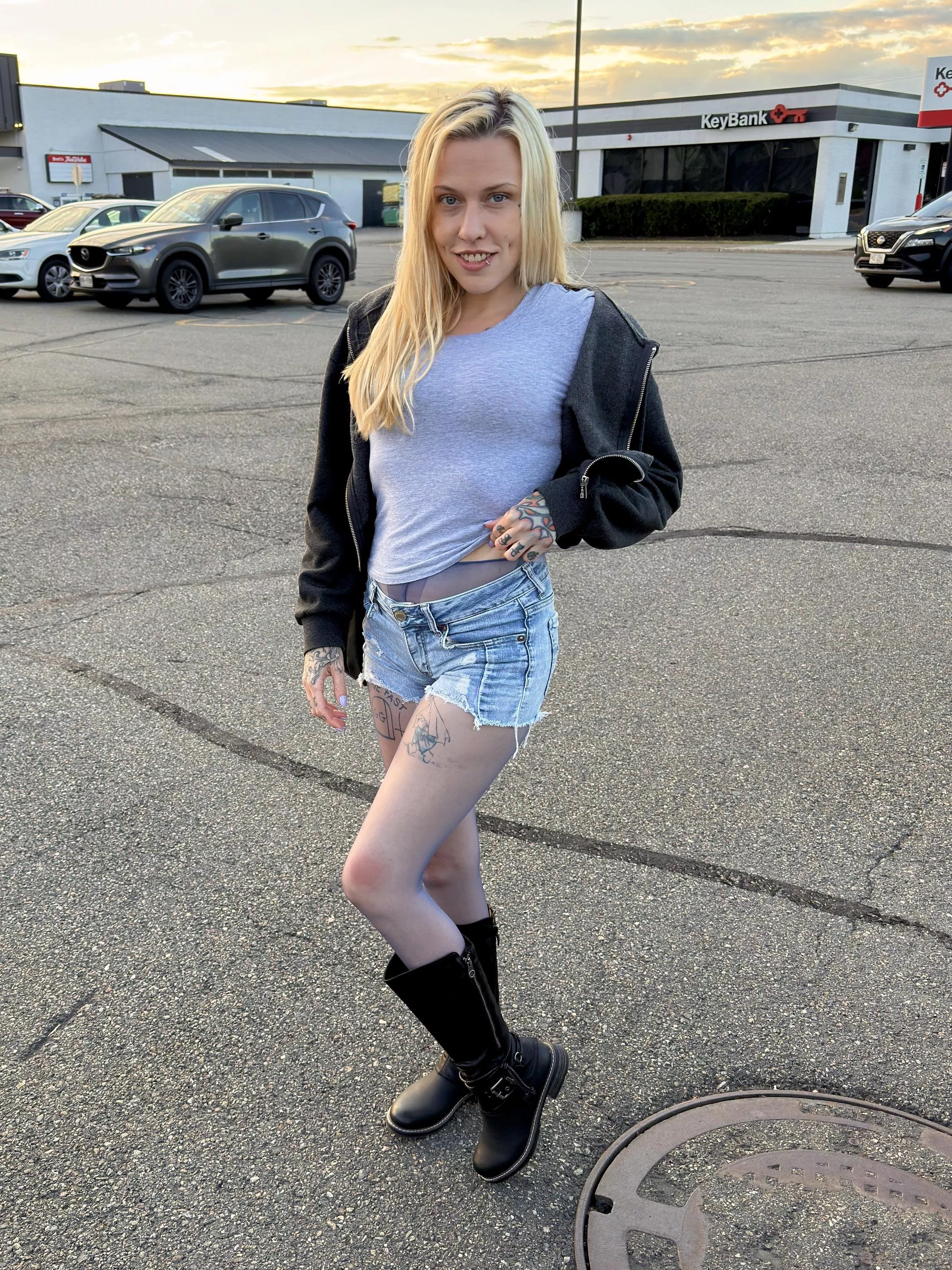 Some waistband flashing 