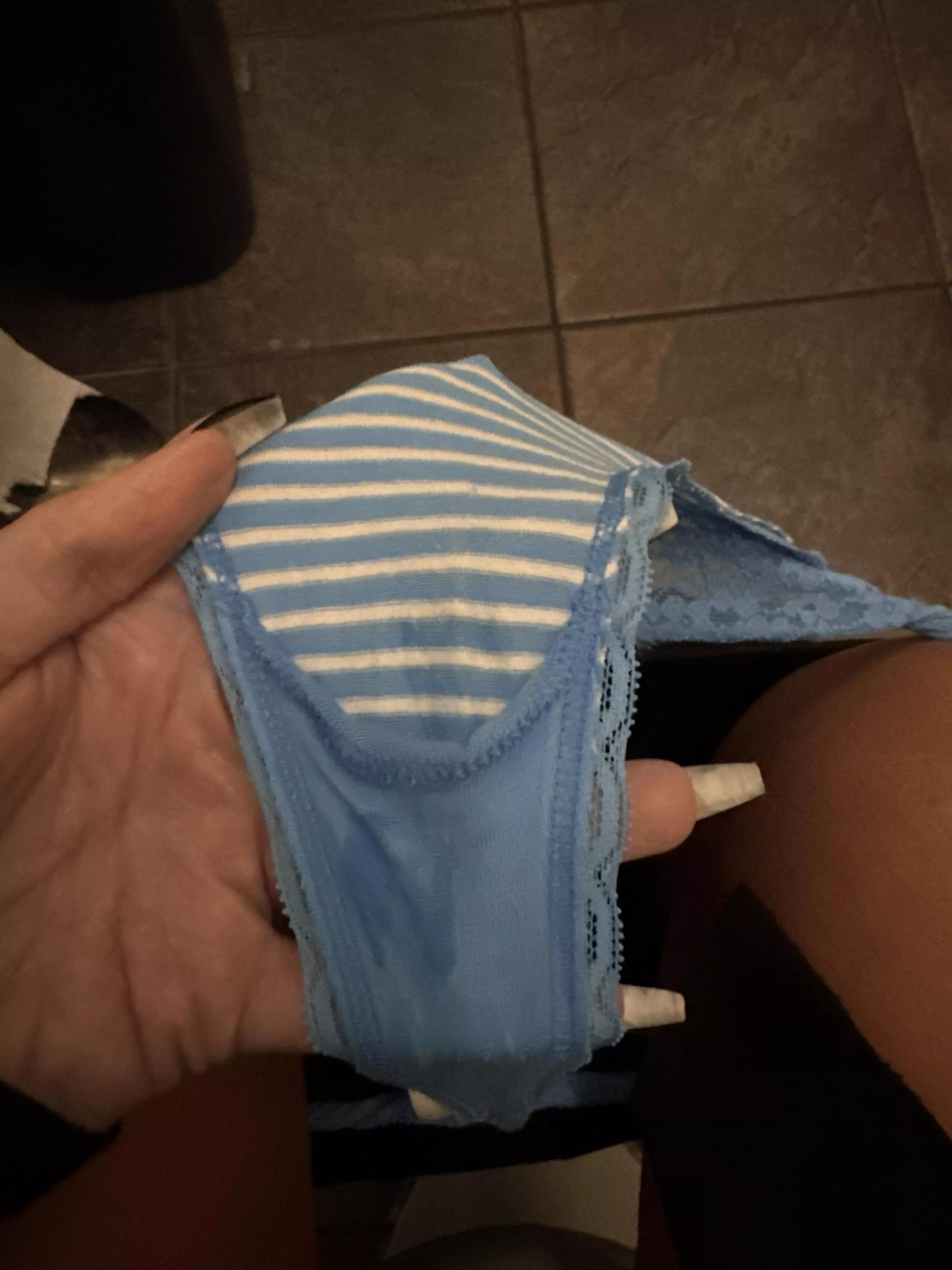 Sometimes I feel it between my legs at the office and have to show it off in the bathroom 