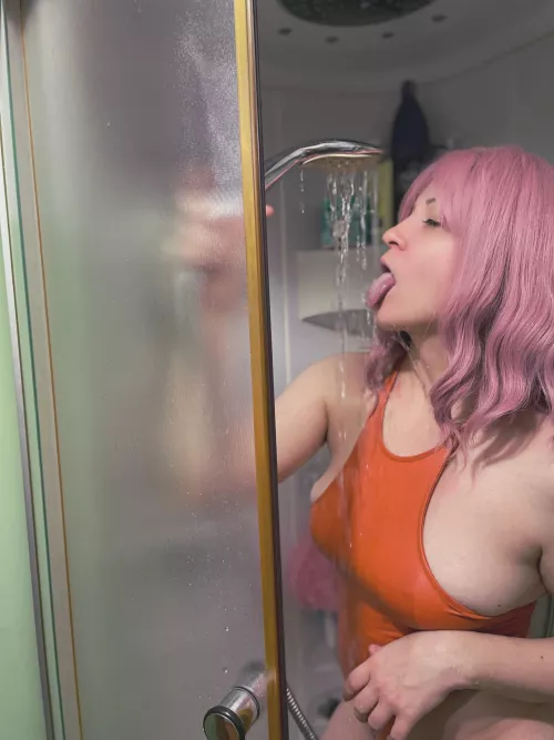 That moment when you want to freshen up in the shower after the gym.