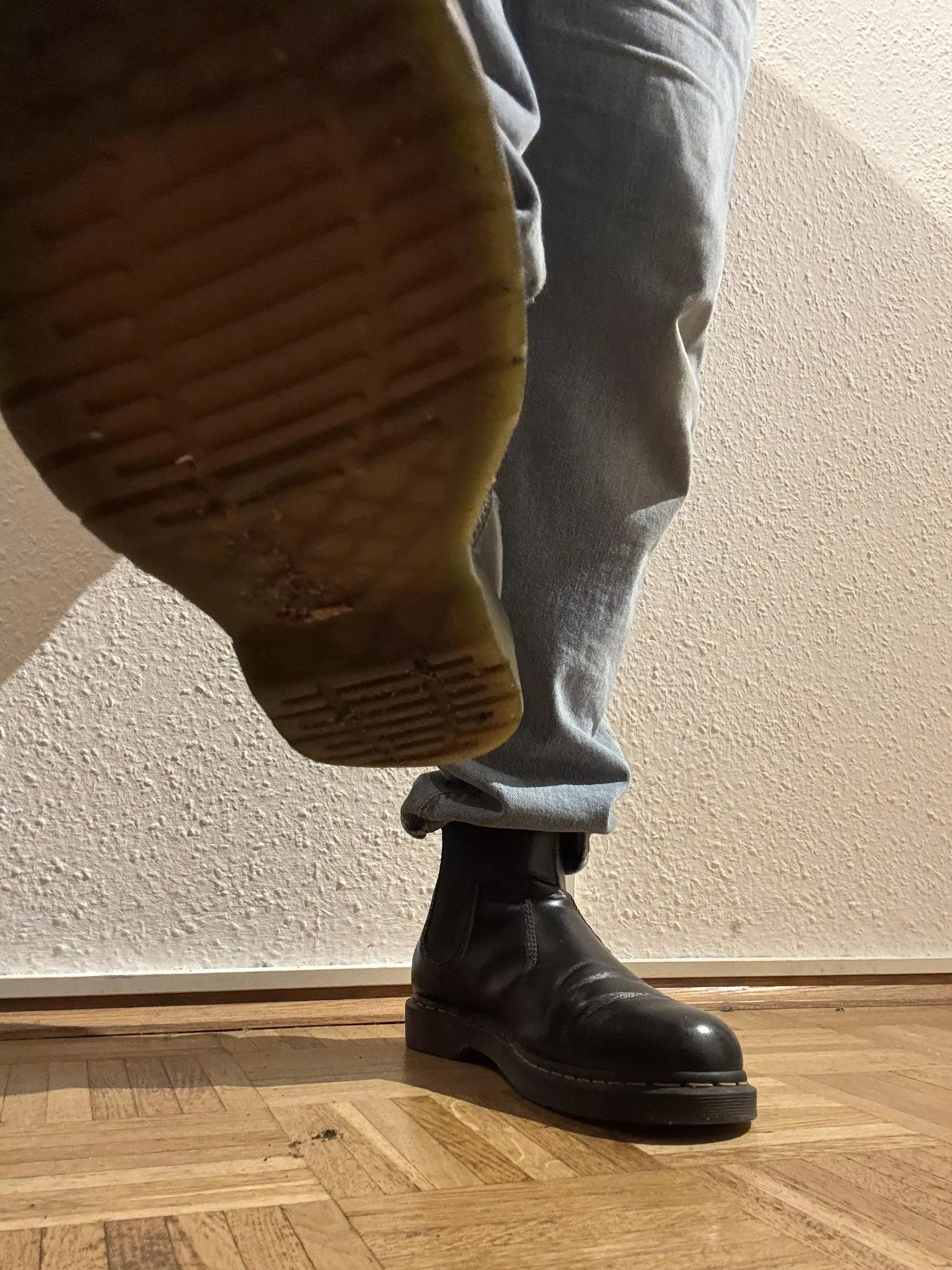 The correct place for a slut is under my sole. Serve me!